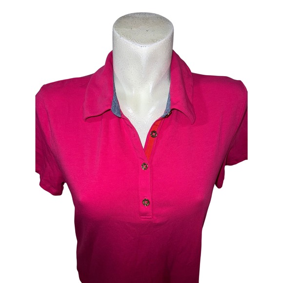 JONES NEW YORK SIGNATURE Women's Pink Short Sleeve Polo Shirt Sz XL Golf Casual - Picture 2 of 9